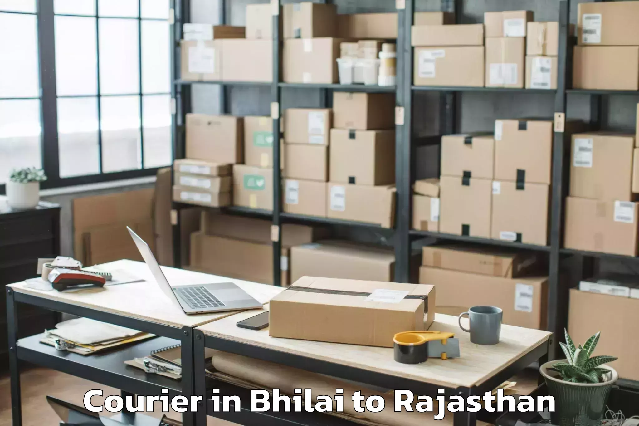 Easy Bhilai to Dungarpur Courier Booking